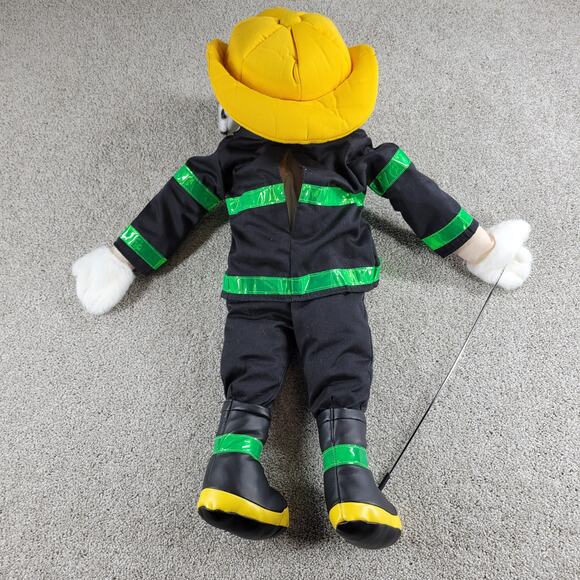 Silly Puppets Fireman Dog Puppet 23" Dalmatian Animal Plush 2008 Rod - Picture 3 of 16